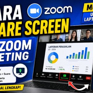 Cara Share Screen di Zoom Meeting dengan Mudah