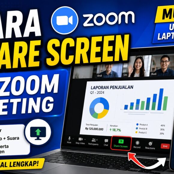 Cara Share Screen di Zoom Meeting dengan Mudah Cara Share Screen di Zoom Meeting dengan Mudah