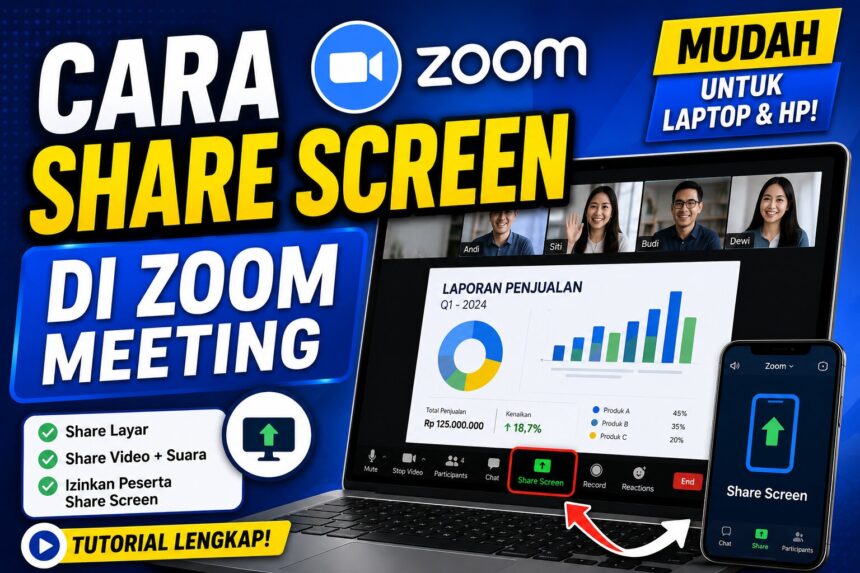 Cara Share Screen di Zoom Meeting dengan Mudah Cara Share Screen di Zoom Meeting dengan Mudah