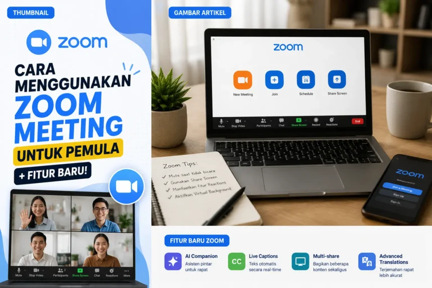 Cara Menggunakan Zoom Meeting untuk Pemula dan Fitur Baru Cara Menggunakan Zoom Meeting untuk Pemula dan Fitur Baru